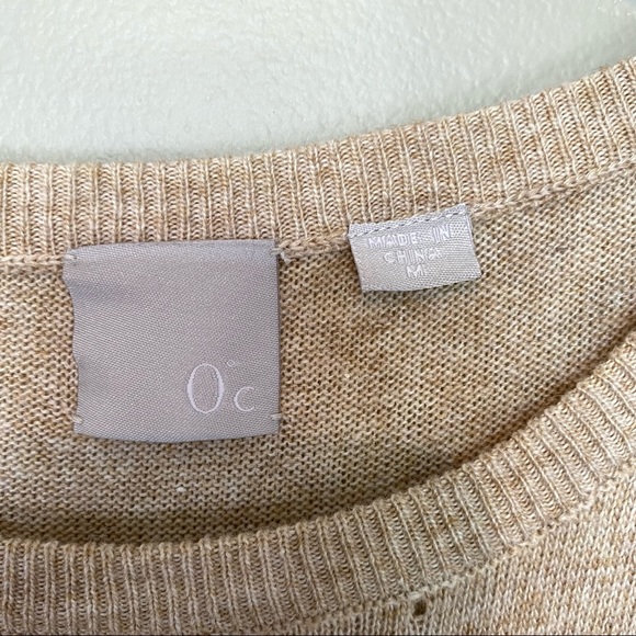 0 Degrees Celsius | Tan Boho Fringe scoop Neck Sweater - Picture 4 of 6